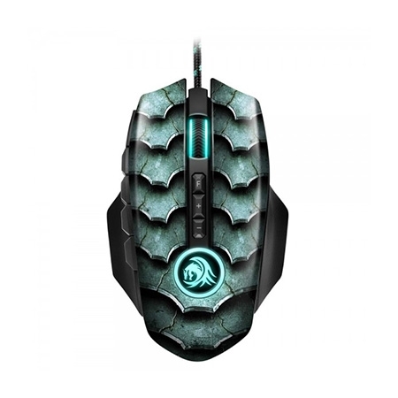 Miš SHARKOON gaming Drakonia II Green Mouse 15000 dpi, 12 buttons, USB