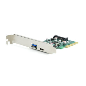 Kontroler GEMBIRD PEX-U31-01, 2-port USB 3.1 PCI-Express, type-A + type-C, + low profile
