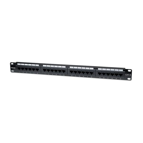 PATCH PANEL, 19",  24 port RJ45, 1U, Cat.6, 520959 INTELLINET