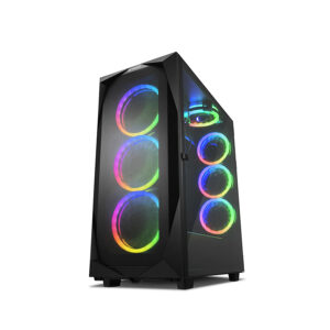 Kućište SHARKOON gaming, REV300, RGB, E-ATX, ventilator 3x120mm, 4x120 mm