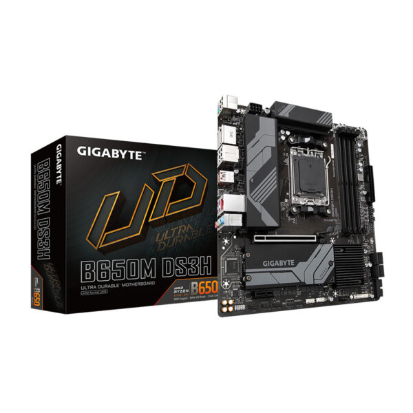 Gigabyte MB B650M DS3H AM5, 4xDDR5, 2xM.2, 4xSATA, 6xUSB, 2xDP, 1xHDMI, mATX