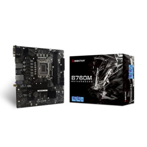 MB BIOSTAR B760MX-E D4, mATX, Soc 1700, DDR4, M.2, GbE LAN, HDMI, VGA, DVI