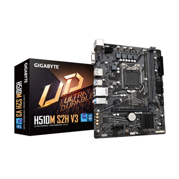 GIGABYTE MB H510M S2H V3 LGA1200, 2xDDR4, M.2, 4xSATA VGA, DP, HDMI, mATX