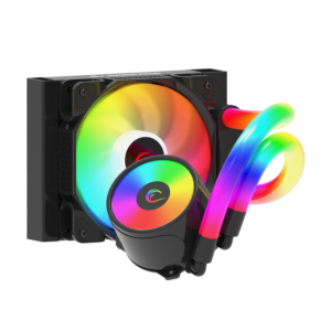 CPU hladnjak AIO Liquid gaming RAMPAGE ICEBLADE C4 72CFM 2000RPM ARGB ventilator AM5/LGA1700 120mm Black