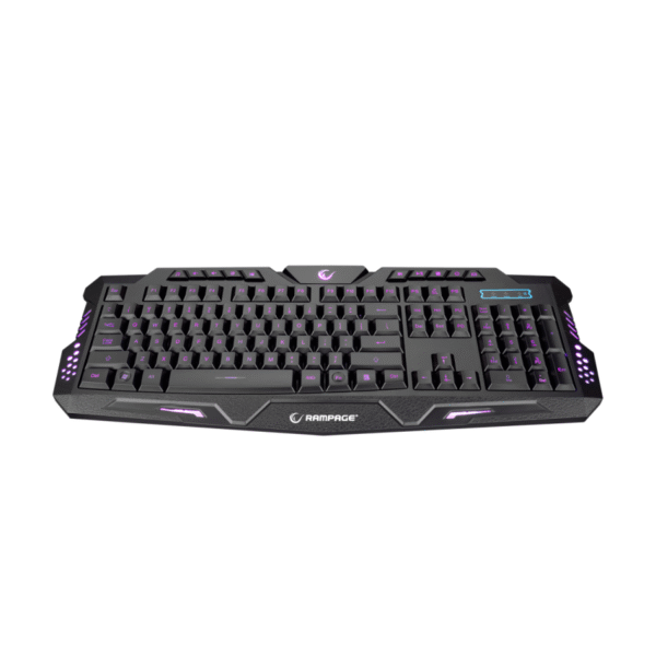 Tastatura + miš gaming RAMPAGE KM-R77 black, USB, LED, US Layout, multimedia - Image 3