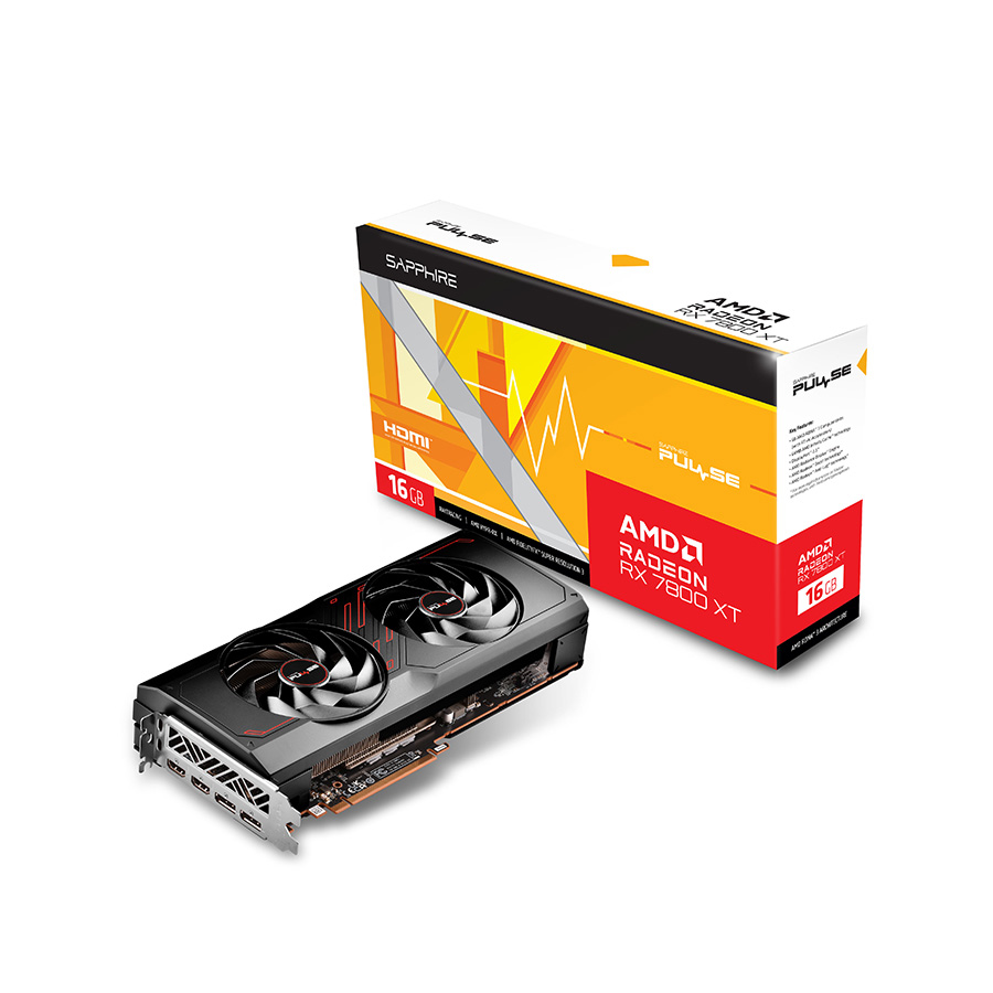 VGA SAPPHIRE PULSE AMD RADEON™ RX 7800 XT GAMING 16GB GDDR6 DUAL HDMI / DUAL DP LITE 11330-02-20G