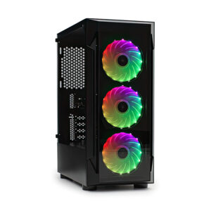 Kućište IG-MAX N1907 OCTAGON gaming, Glass , 3x120mm ventilator, MIDI ATX