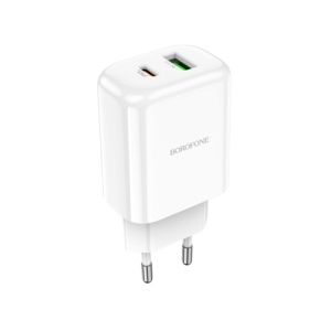 USB punjač BOROFONE BN4 Potential PD20W+QC3.0 USB + Type-C white
