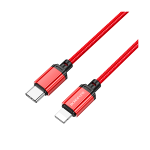 USB kabal 1m BOROFONE BX87 Sharp PD charging data Type-C to iPhone/lightning red