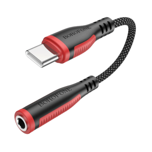 USB audio adapter Type-C to 3.5mm BOROFONE BV17 Digital Audio converter black
