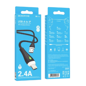 USB kabal 1m BOROFONE BX100 Advantage charging data iPhone/lightning gray