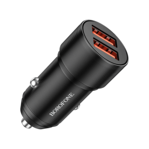 Auto Punjač USB BOROFONE BZ19B Wisdom 36W dual port QC3.0 2xUSB car black