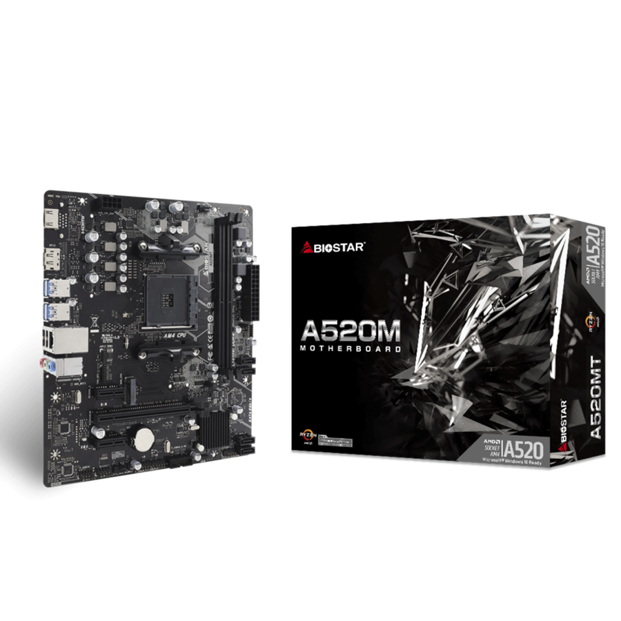 MB BIOSTAR A520MT mATX, Soc AM4, DDR4, M.2, GbE LAN, HDMI, DP