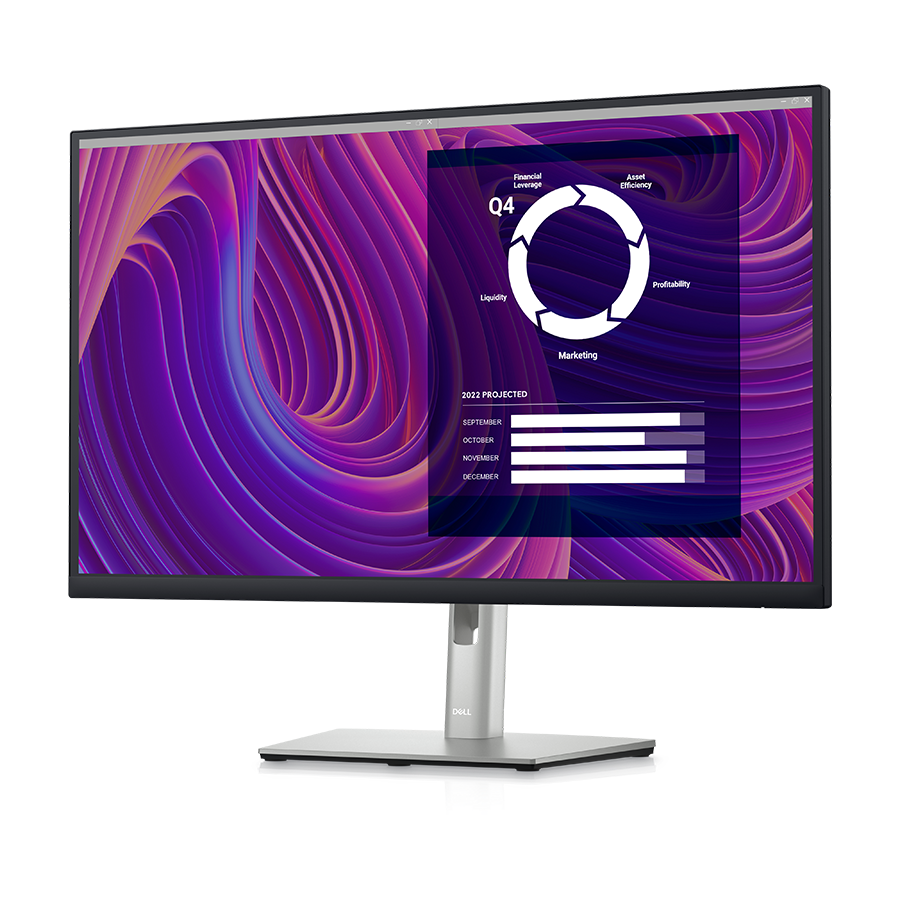 Monitor Dell P2723D 27" QHD, IPS Antiglare, 16:9, DP, HDMI, USB 3.2, Tilt/Swivel/Pivot/Height Adjust, 3Yr