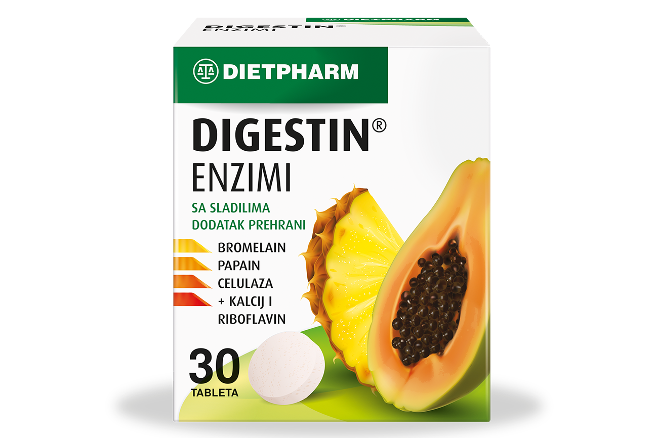 DIGESTIN ENZIMI tbl za zvakanje a30 Dietpharm