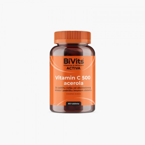BIVITS Vitamin C 500 Acerola tbl a60 Abela 12324