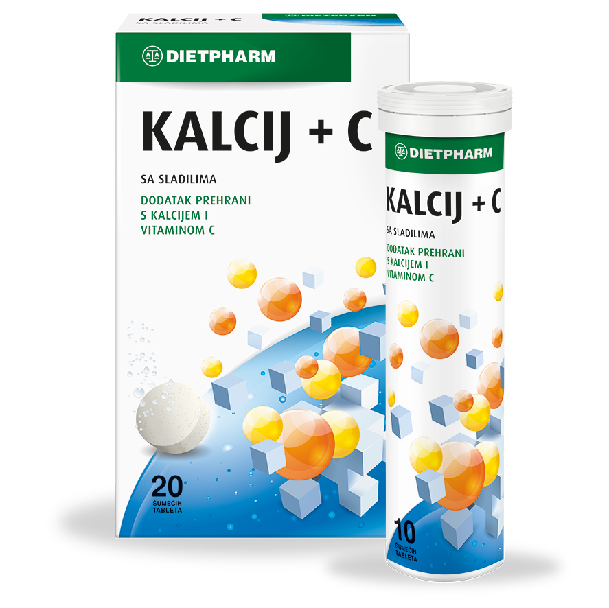 KALCIJ+C sumece tbl a20 Dietpharm 3422