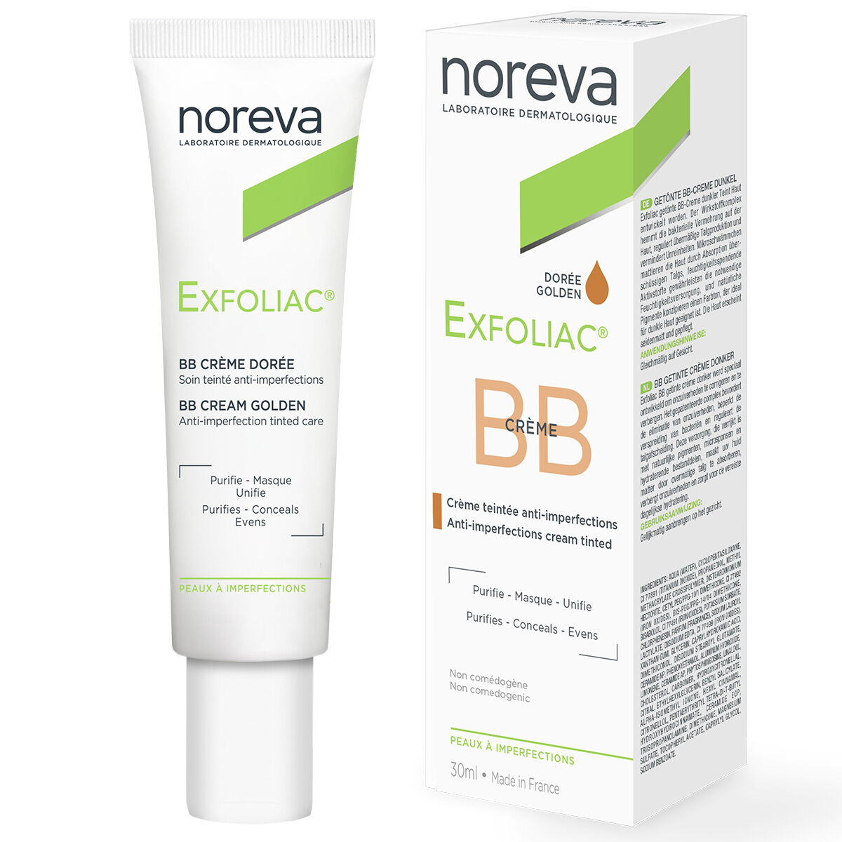 NOREVA EXFOLIAC tonirana BB krema gold 30ml 2380