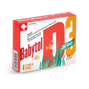BABYTOL D3+DHA OMEGA Twist Off cps a30