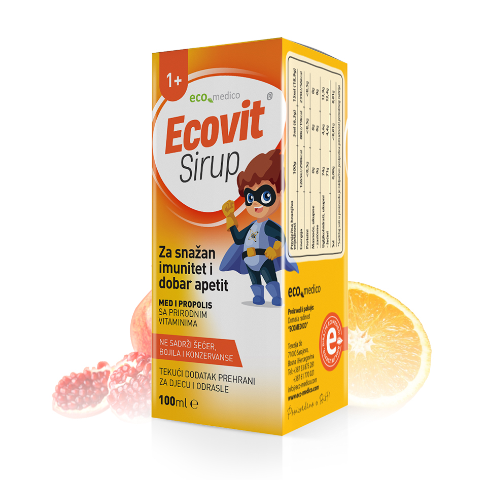 ECOVIT medni sirup 100ml ECOMedico