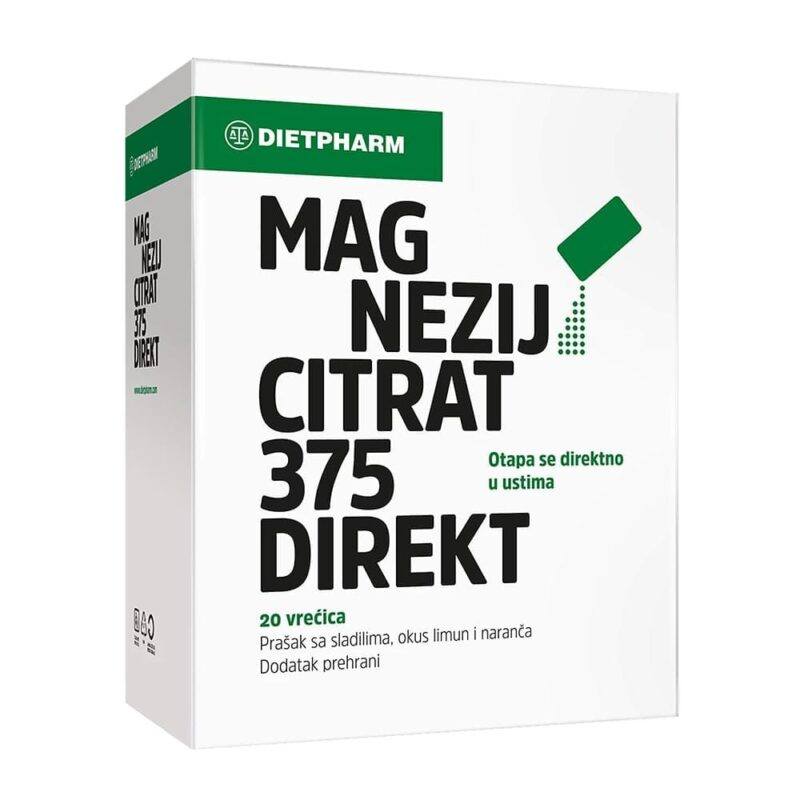 MAGNEZIJ CITRAT 375 Direkt vecice a20 Dietpharm