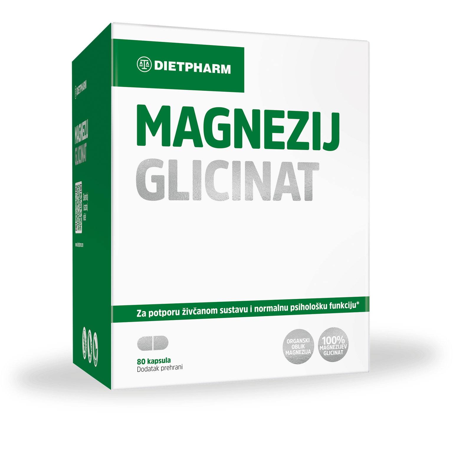 MAGNEZIJ GLICINAT cps a80 Dietpharm