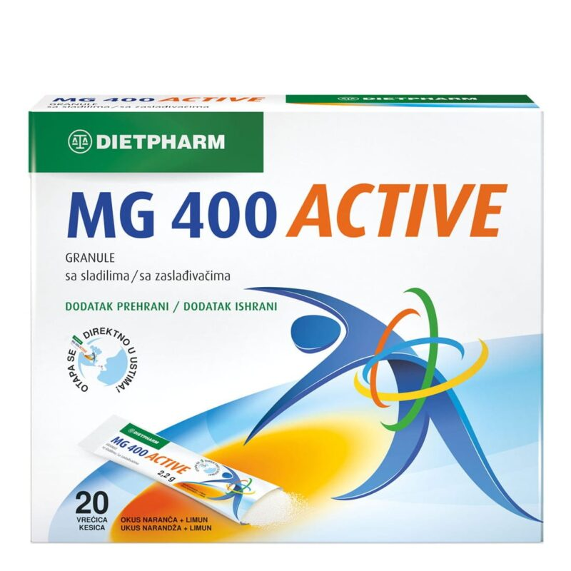 MAGNEZIJ 400 ACTIVE granule a20 Dietpharm