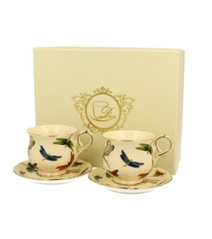 DUO set 2 šolje sa tabačičem 150ml espresso DRAGONFLIES [kom]