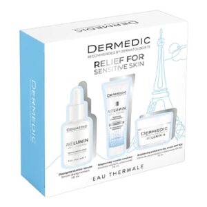 DERMEDIC MELUMIN SET(Depigmentacijski serum 30ml+Micelarna emulzija za posvjetljivanje+zastitna dnevna krema 15ml) [kom]