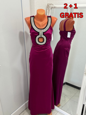 Glam Maxi Haljina s Kristalnim Detaljima