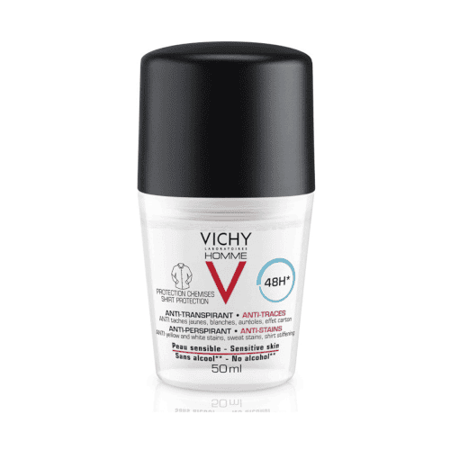 VICHY DEODORANT ANTI-STAIN ROLL-ON 50ML
