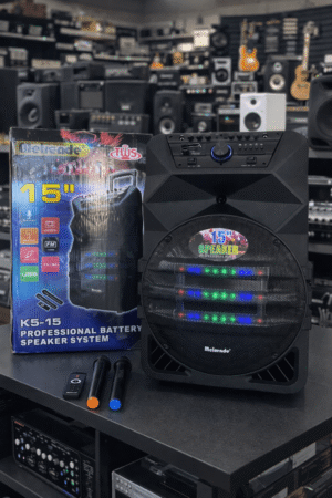 BLUETOOTH ZVUCNIK MEIRENDE K5-15 + 2 BEZICNA MIKROFONA karaoke