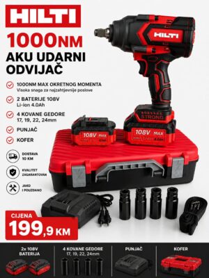 Udarni odvijač HILTI 128V 4.0Ah