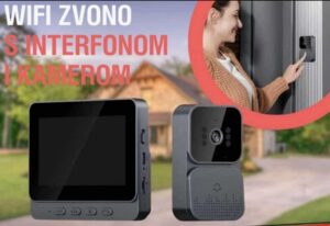 Wi-Fi zvono interfon displej
